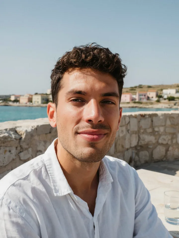 AI-generated portrait after editing